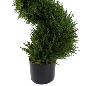 120cm Sprial Cypress Tree Artificial Topiary Leaf