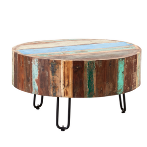 Coastal Drum Coffee Table Indian Hub