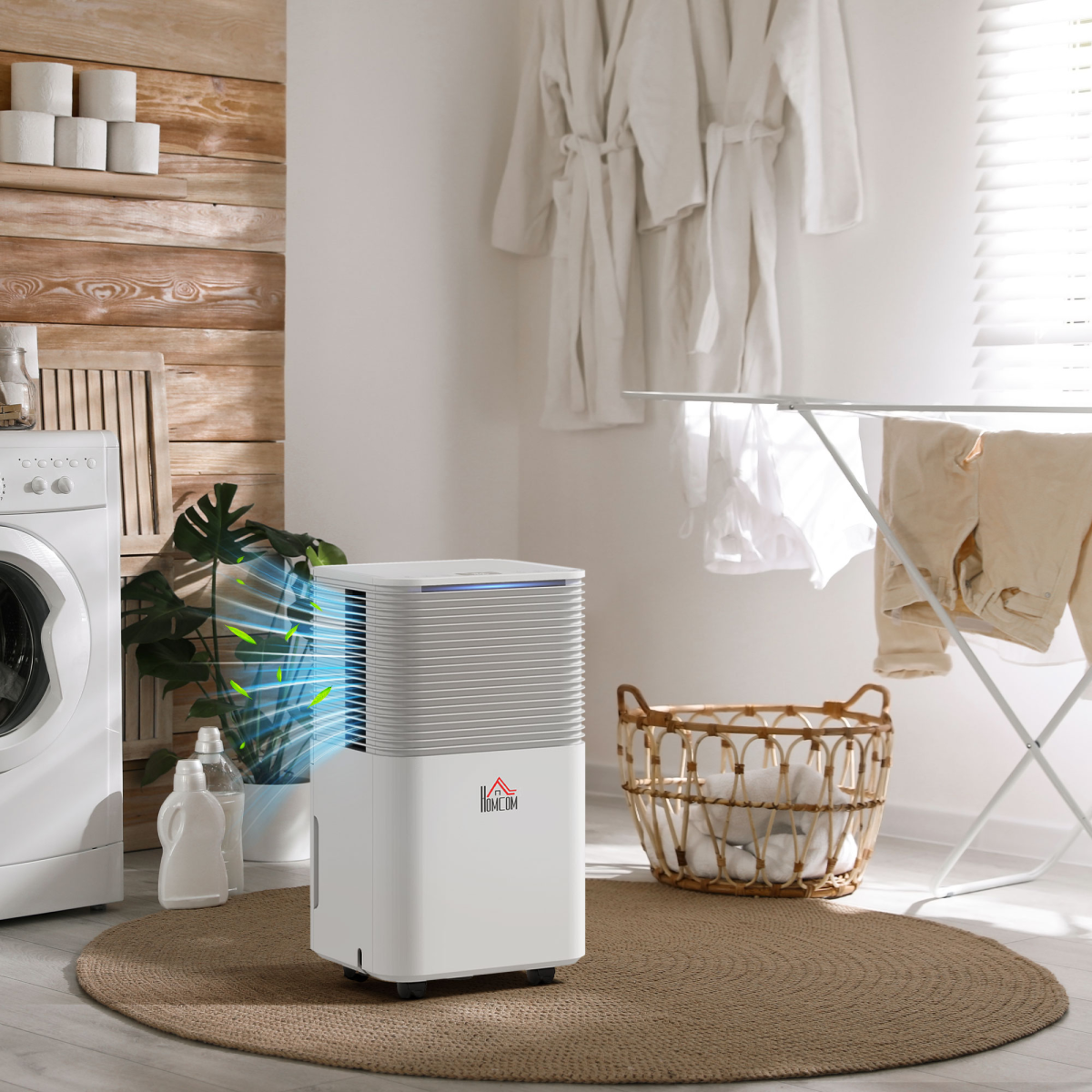 10L/Day 2000ML Portable Quiet Dehumidifier Home Laundry Room Electric Moisture HOMCOM