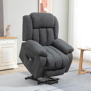 HOMCOM Heavy Duty Riser and Recliner Chair Lift Chair for the Elderly Dark Grey HOMCOM