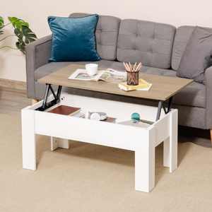 HOMCOM Lift Top Coffee Table w/Storage Compartment, Living Room Center Table Unbranded