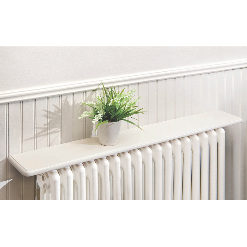 Radiator Shelf 115.5cm - White satin finish Greenhurst