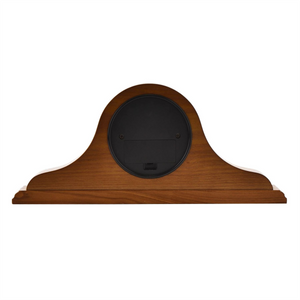 Napoleon Oak Finish Wooden Mantel Clock with Arabic Dial Widdop