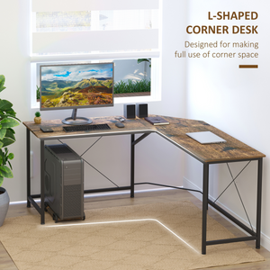 Corner L-Shape Computer Desk Gaming PC Workstation for Home Office Unbranded