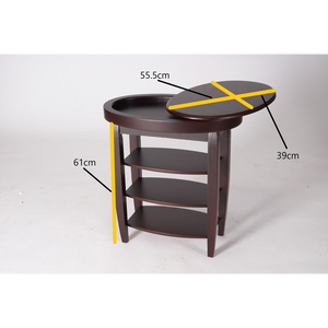 Swivel Top Side Table - Mahogany Greenhurst