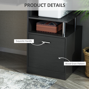 Wood Computer Desk Laptop Workstation Drawer Shelf for Home Office HOMCOM Unbranded