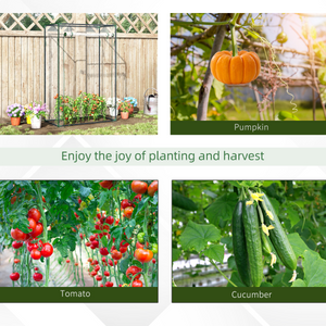 100x50x150cm Greenhouse Steel Frame PVC Cover with Roll-up Door Outdoor Green Outsunny
