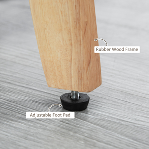 HOMCOM Modern Accent Chairs Upholstered Linen-Feel Living Room Chair Beige HOMCOM