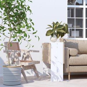 Drop Leaf Table Folding Dining Space Saving-Oak White Colour HOMCOM