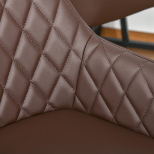 Set Of 2 Retro PU Leather Bar Chairs Set Stylish w/ Footrest Metal Frame HOMCOM