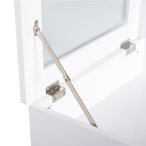 Dressing Table Desk Flip-up Mirror 2 Drawers Bedroom Makeup White HOMCOM Unbranded