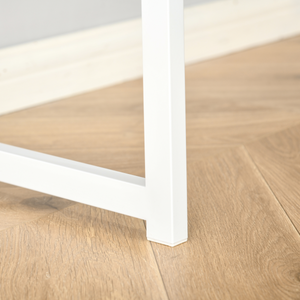 L-Shape Folding Computer Desk Study Workstation with 2 Shelves Oak Tone HOMCOM