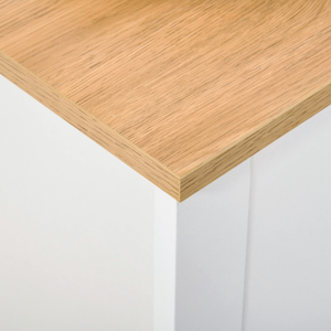 HOMCOM 12-Shoe Storage Cabinet 4 Shelves 2 Drawers Tabletop 4 Legs White Unbranded