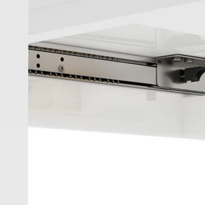 HOMCOM Extendable Dining Table, Seats 4-6 People, High Gloss White HOMCOM