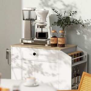 HOMCOM Kitchen Island with 3-Tier Spice Rack, Kitchen Cart with Towel Rack HOMCOM