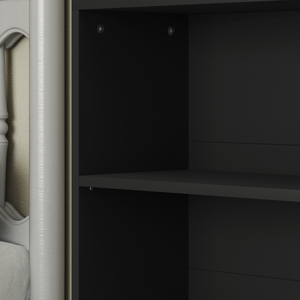 HOMCOM 6 Tier Bookshelf, Freestanding Bookcase with Adjustable Shelves, Black HOMCOM