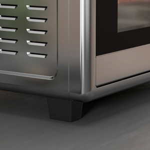 HOMCOM 30L Mini Oven with Adjustable Temperature, 60 Min Time 1600W, Silver HOMCOM