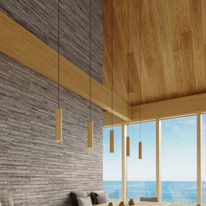 Pendant lamp wood Lino Scandinavian Design GU10 Sollux Lighting