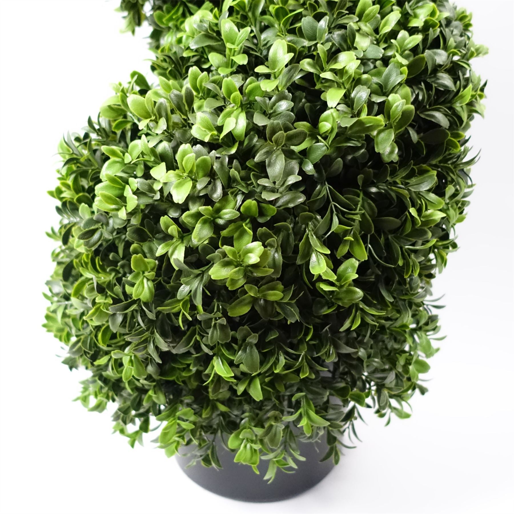 120cm Sprial Buxus Artificial Tree UV Resistant Outdoor Leaf