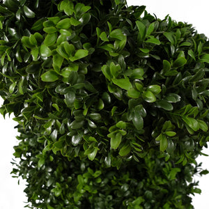 120cm Sprial Boxwood Artificial Tree UV Resistant Outdoor Leaf