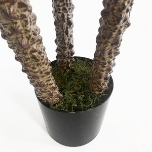 155cm Artificial Yukka Tree Plant Spiky UV Resistant Outdoor Tree Triple Dark Red and Brown Leaf