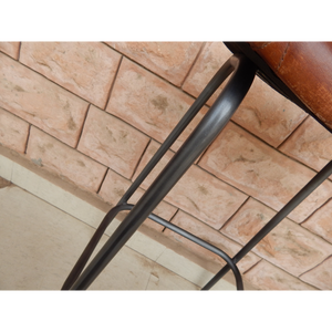 78CM LEATHER STOOL MSL