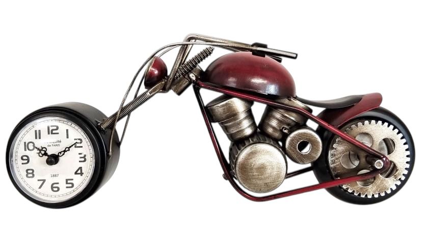 35CM TABLE CLOCK Motor Bike