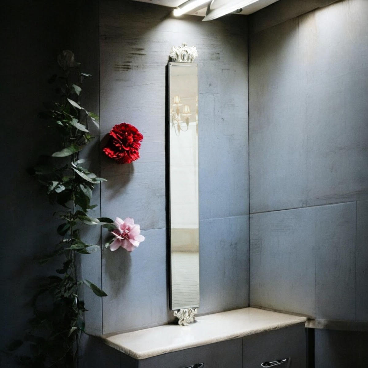 13 X 109CM SILVER MIRROR