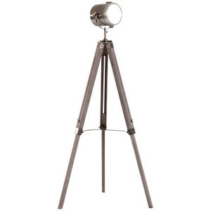 Tripod Floor Lamp, 65L,Wood/Bronze Colour HOMCOM