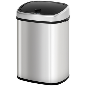 Sensor Dustbin Touchless Automatic Bin Mirror Stainless Steel 48L HOMCOM