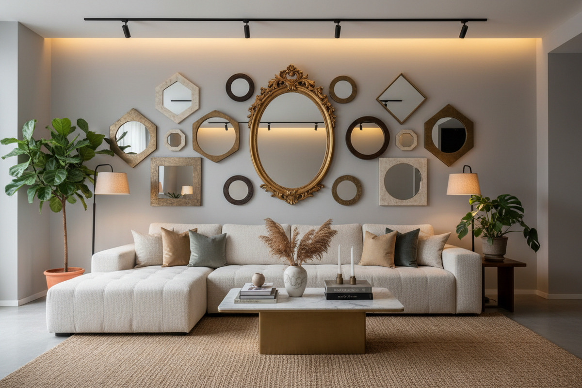 Design Mirror Wall Ideas for a Stylish Living Room