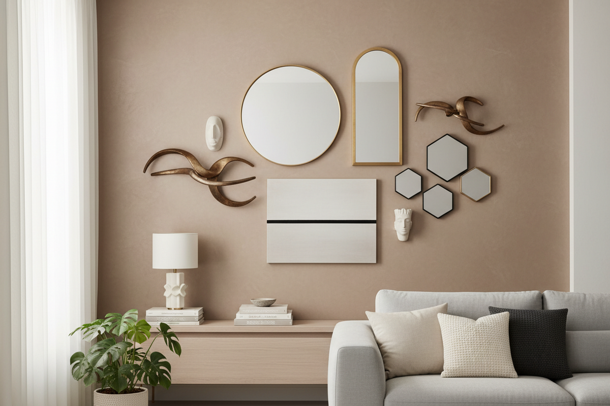 Living Room Wall Ornaments & Contemporary Mirrors
