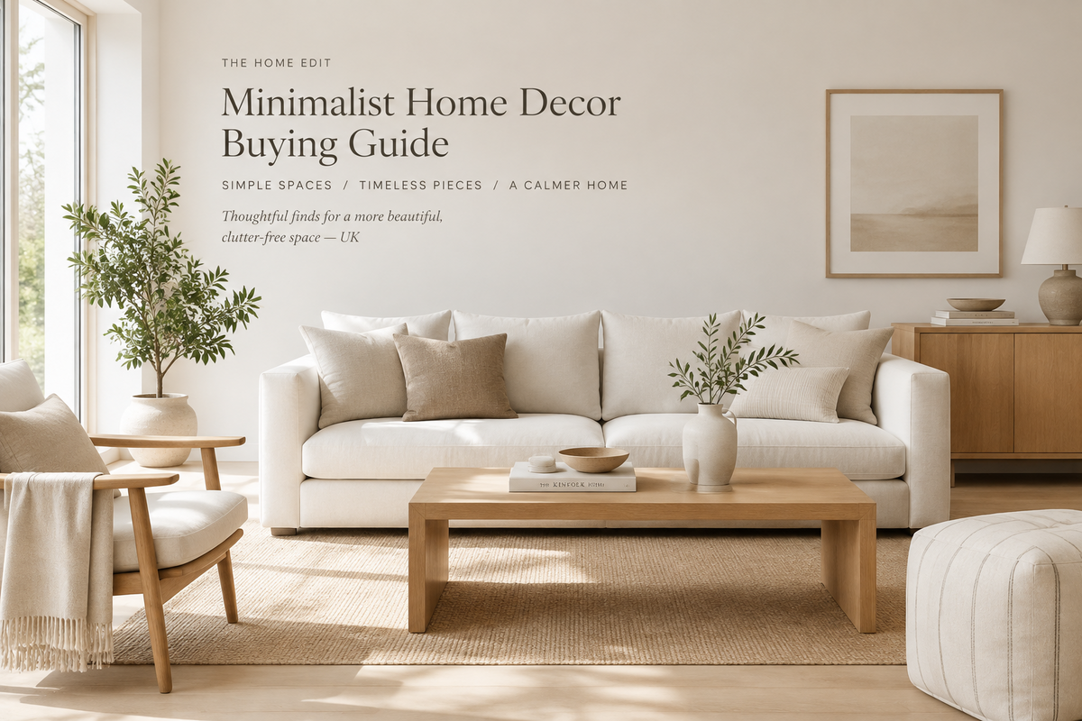 Minimalist Decor Buying Guide UK: Calm, Clutter-Free