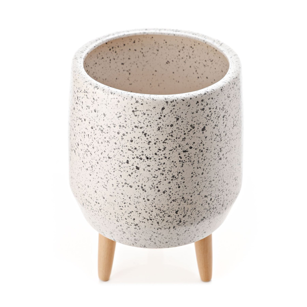 Speckled White Ceramic Planter 40cm Widdop