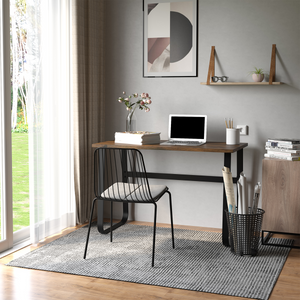 Writing Desk Workstation Center Laptop Table Industrial Design HOMCOM