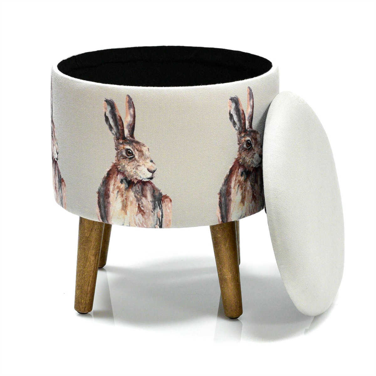 Meg Hawkins Storage Footstool - Hare Widdop