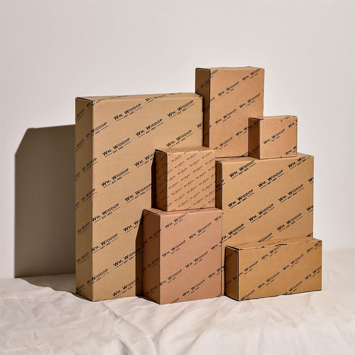 Wm.Widdop Mantel Clock Skeleton Movement Searchlight Style Widdop