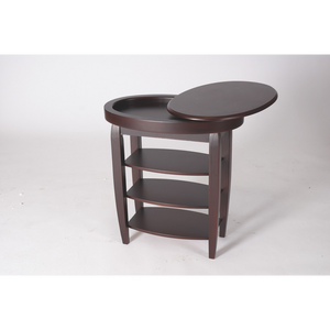 Swivel Top Side Table - Mahogany Greenhurst