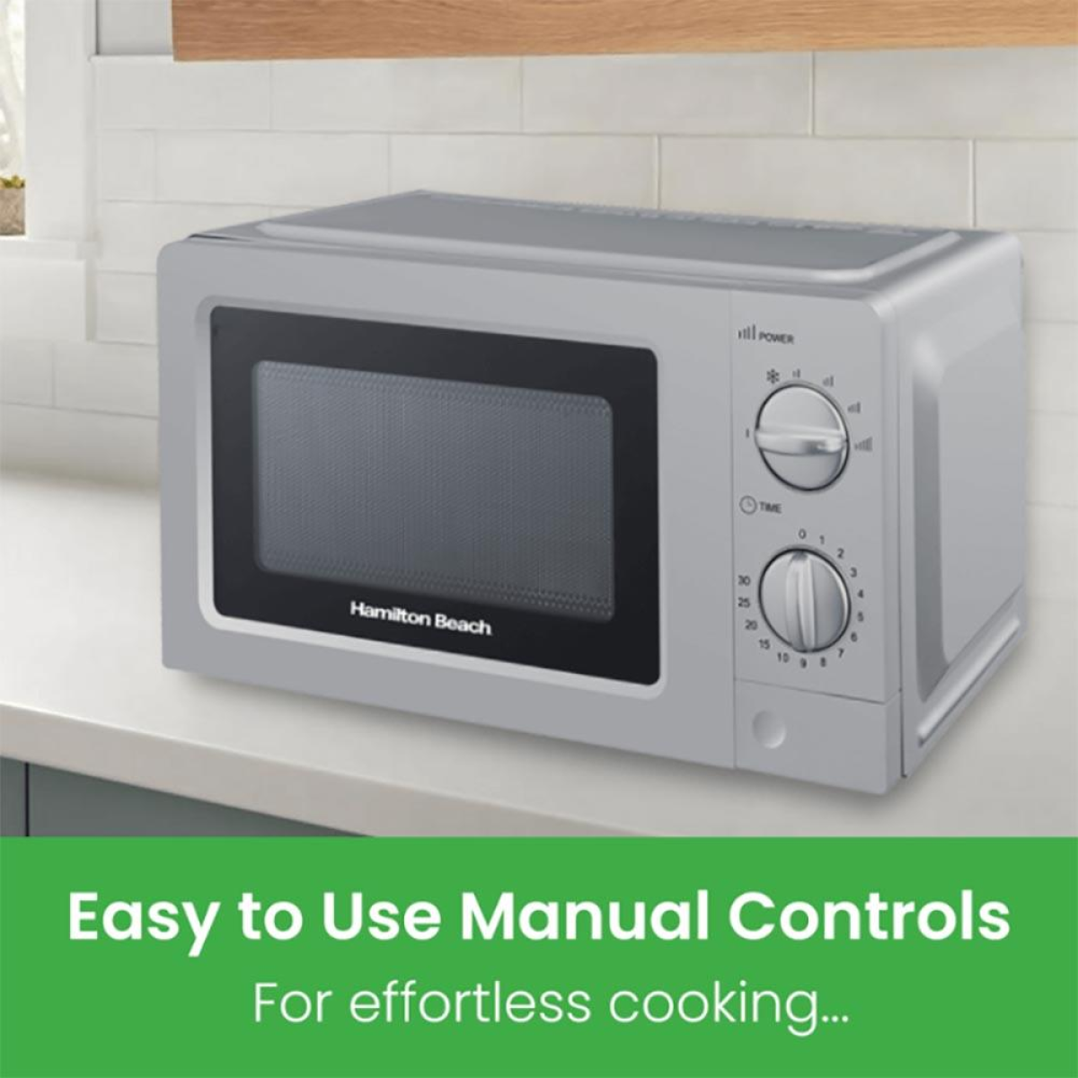 Hamilton Beach Microwave 700W 20 Litre Silver HB70T20S Hamilton