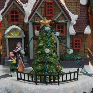 LED Light Up Musical Village 16" Widdop