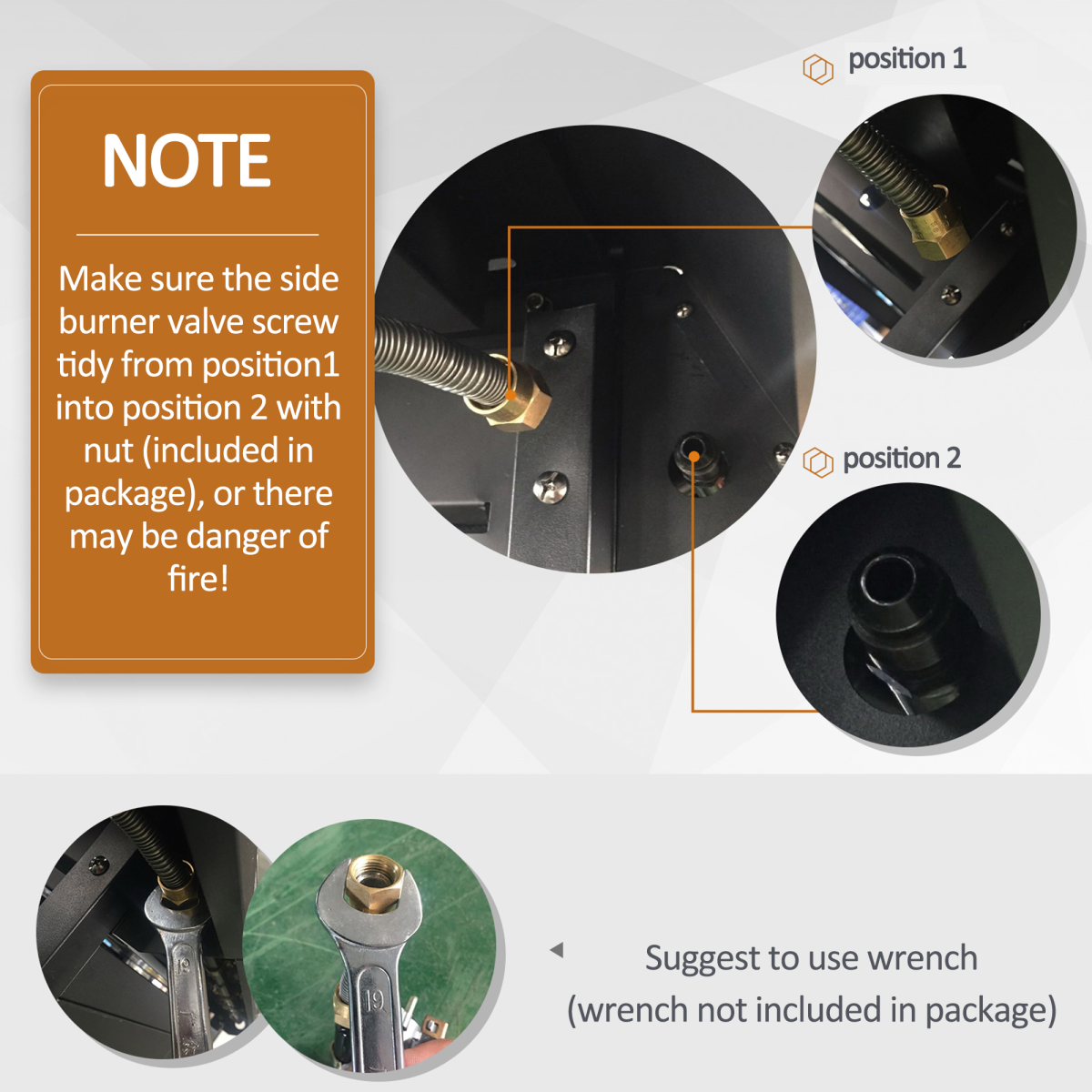 Deluxe Gas Burner Barbecue Grill 3+1 Burner BBQ Trolley 110x50x100cm Outsunny