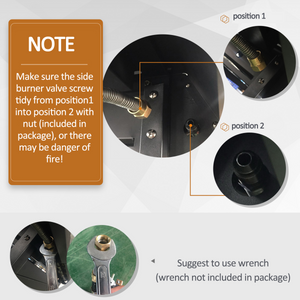 Deluxe Gas Burner Barbecue Grill 3+1 Burner BBQ Trolley 110x50x100cm Outsunny