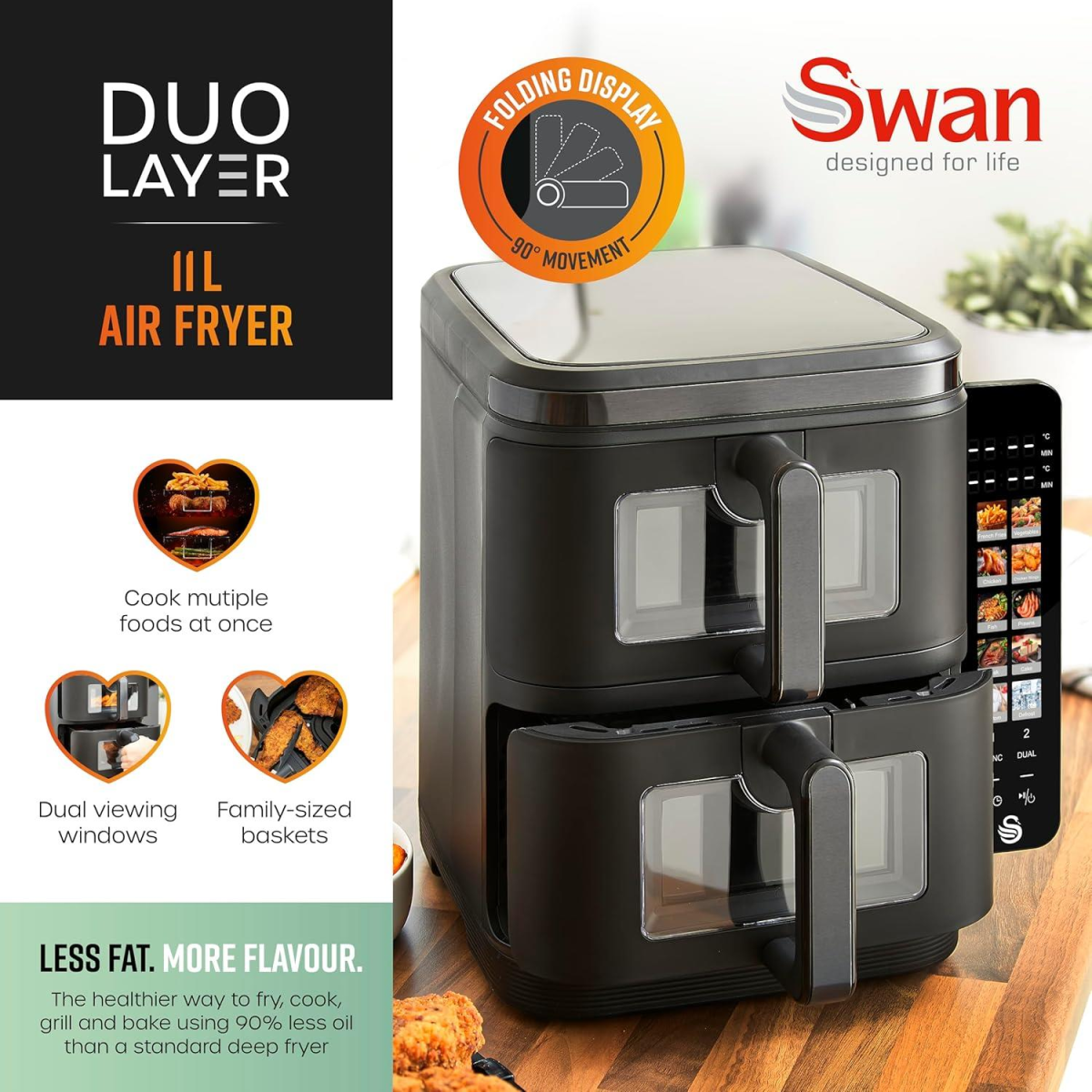 Swan 11L Duo Layer Air Fryer Swan