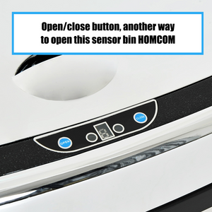 Sensor Bin 68 L Dustbin Stainless Steel Automatic Silver Dust-Silver HOMCOM