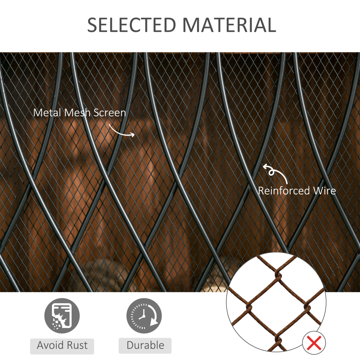 3-Panel Folding Fireplace Screen Metal Mesh Fire Spark Guard Black HOMCOM