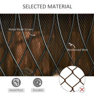 3-Panel Folding Fireplace Screen Metal Mesh Fire Spark Guard Black HOMCOM