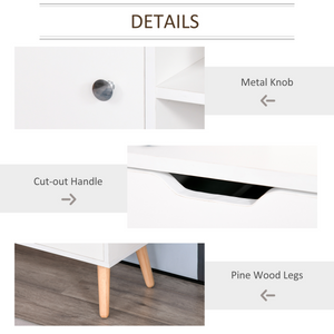 Modern TV Stand  Storage Shelf Media Console Table Entertainment Center Homcom