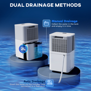 10L/Day 2000ML Portable Quiet Dehumidifier Home Laundry Room Electric Moisture HOMCOM