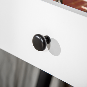 Dressing Table Set with 3 Drawers, Storage shelves and Stool, White Unbranded