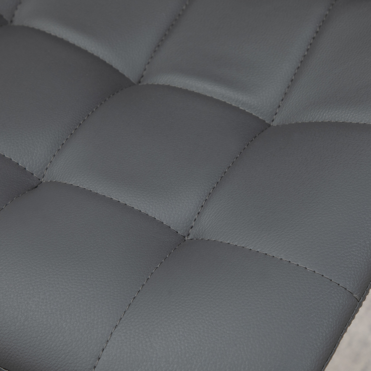 Set of 2, Adjustable Breakfast Dining Stools Swivel and Footrest, Grey HOMCOM